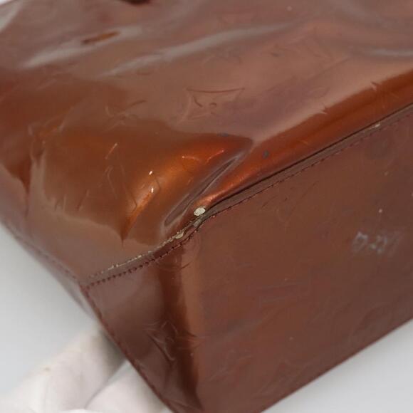 LOUIS VUITTON Monogram Vernis Reade PM Hand Bag Bronze M91146 - Picture 14 of 16